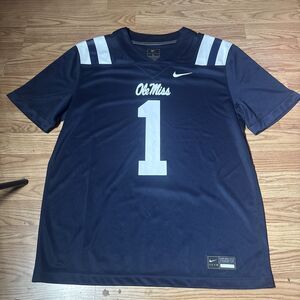 Mississippi Ole Miss Rebels #1 Nike Team Dri-Fit Football Jersey Adult Large